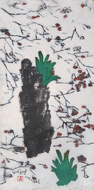 모악후정2 61x37cm 먹, 아크릴 2020