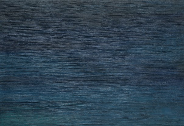 제주바다 64x95cm 수제한지+옻칠 2004-2020